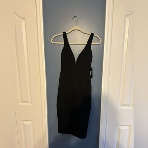 Lulus black midi dress. Super cute